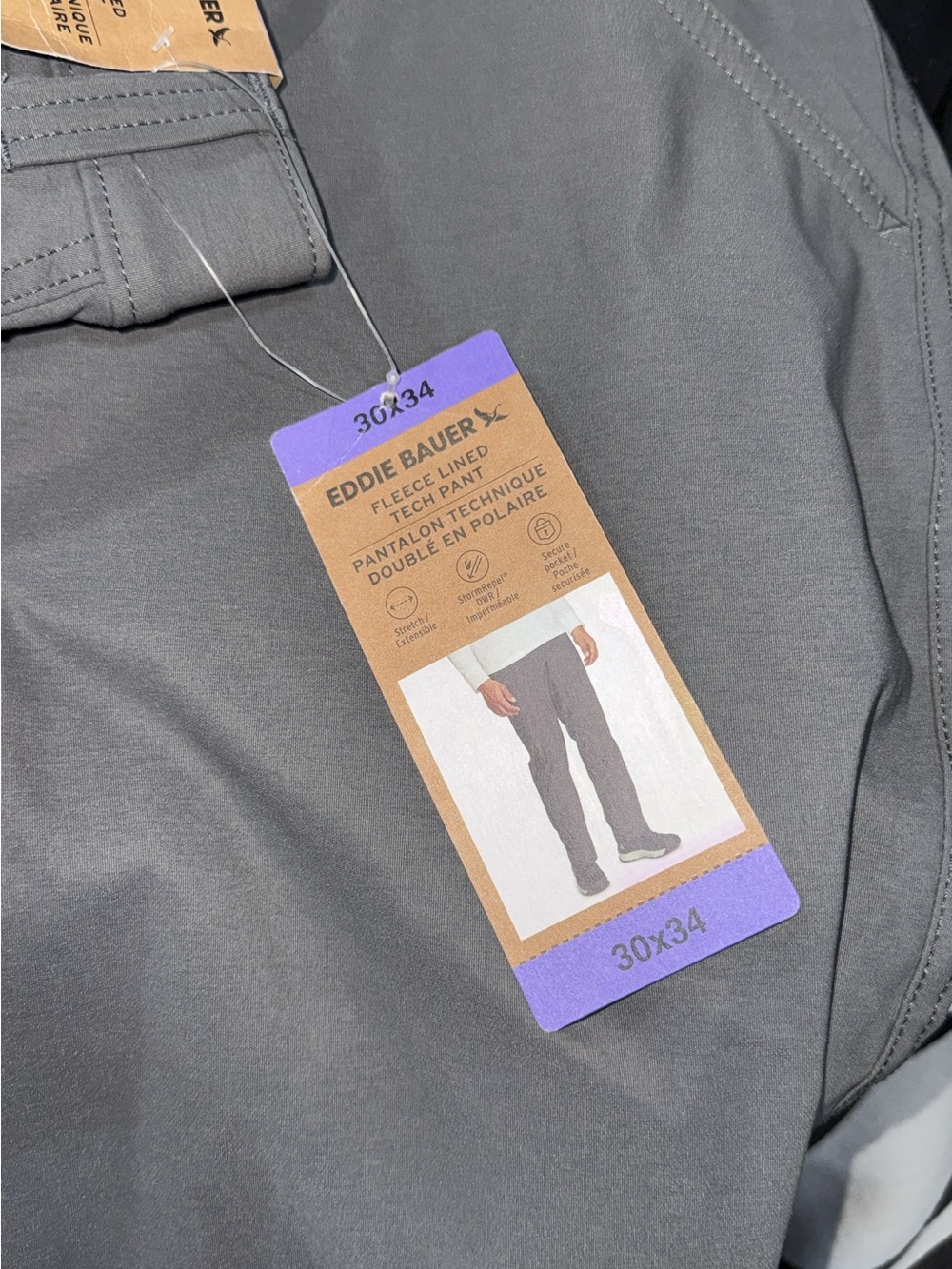 Eddie Bauer Men’s Chinos in Charcoal Gray